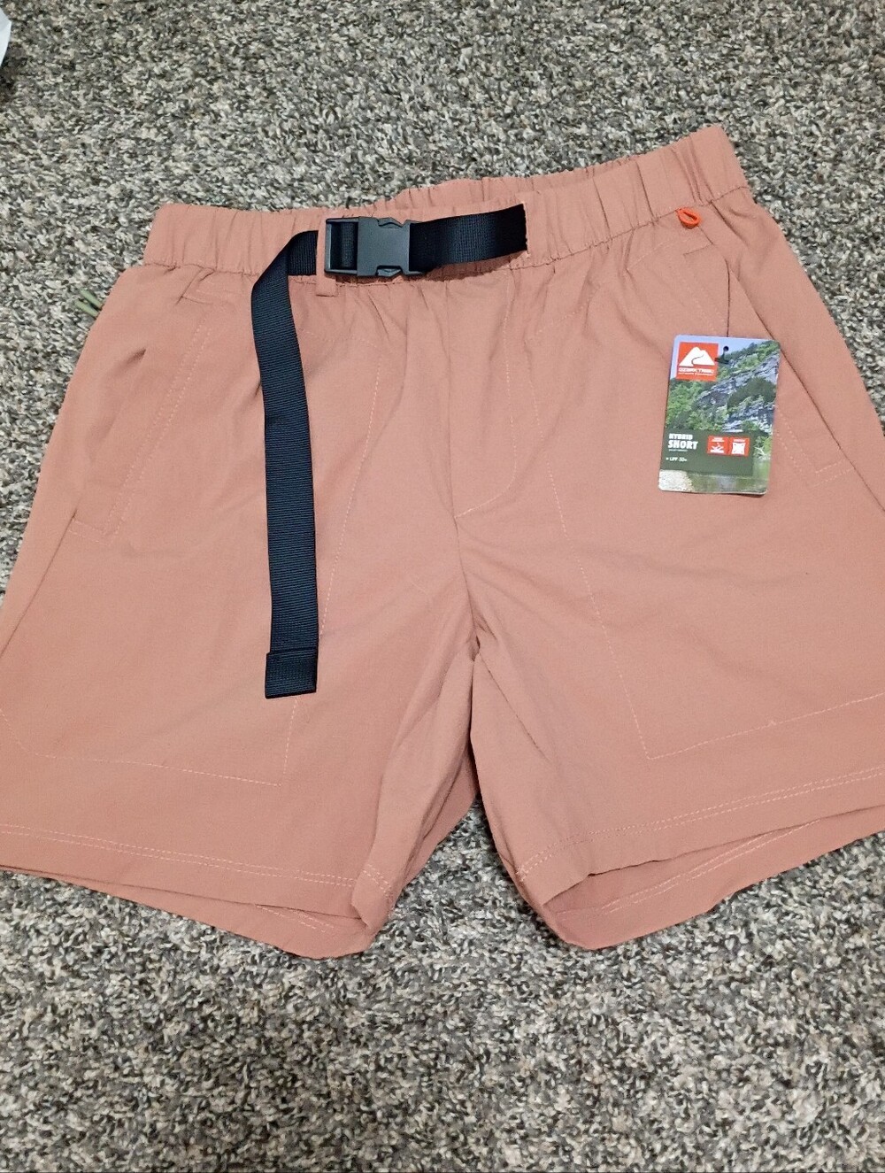 Ozark Trail Kids Light Orange Cargo Shorts Size- Small. NWT!!!!